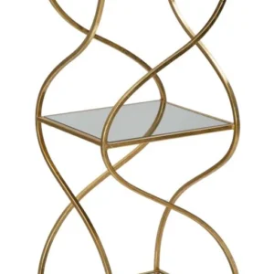 Masuta Mauro Ferretti Twisty Square 30X30X80 cm, Auriu