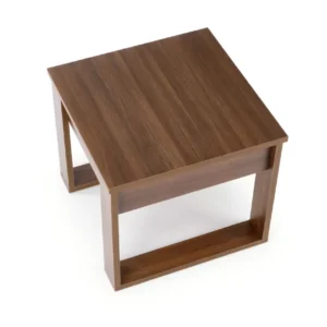 Masuta NEA KWADRAT, nuc inchis, PAL furniruit, 60x60x52 cm