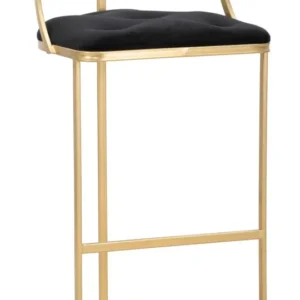 Scaun Bar Mauro Ferretti Istanbul Ø 45X90 cm, Auriu/Negru
