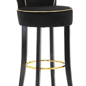 Scaun Bar Mauro Ferretti Luxy Black 46X48X96 cm, Negru