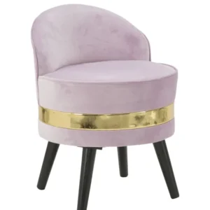 Scaun Little Mauro Ferretti Paris Rose Ø 45X62 cm, Roz / Auriu/ Negru