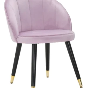 Scaun Mauro Ferretti Loty Rosa 57X58X80 cm, Roz/ Negru / Auriu