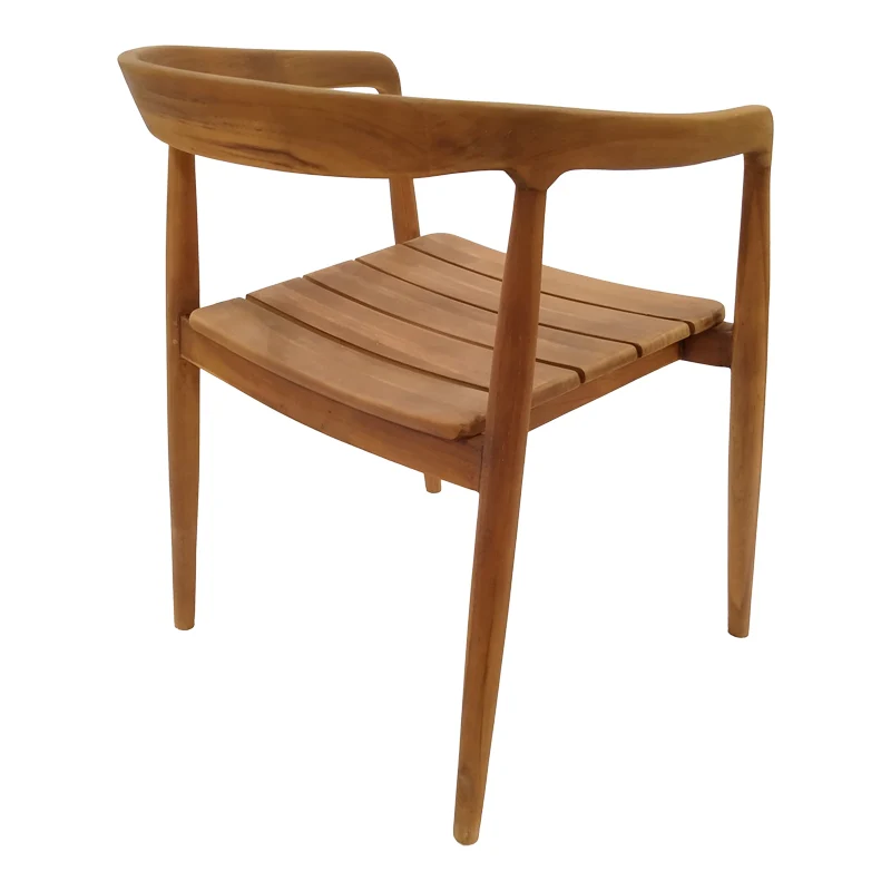 Set de Masa din lemn de tec 5 piese Noody-Kenda, Natural 120x120