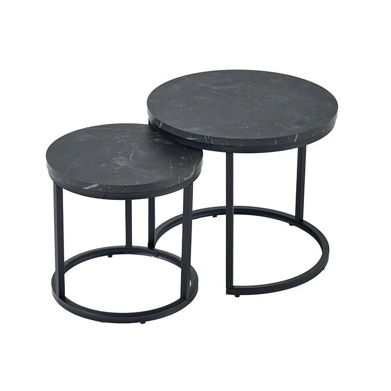 Set de 2 mese cafea negre Elegance S Invicta Interior