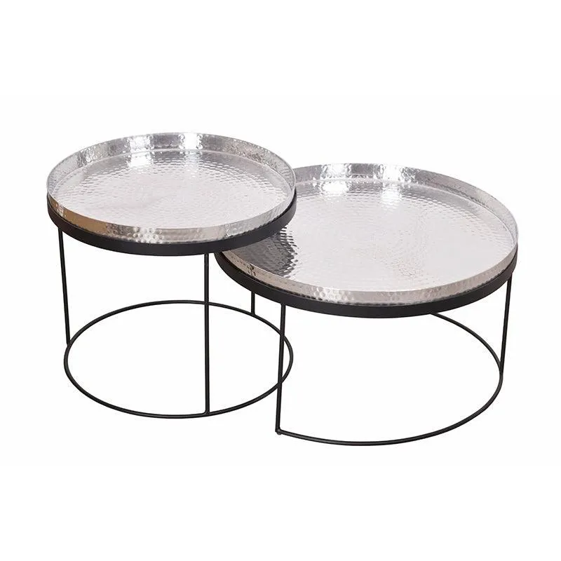 Set de 2 mese de cafea silver Elements Invicta Interior
