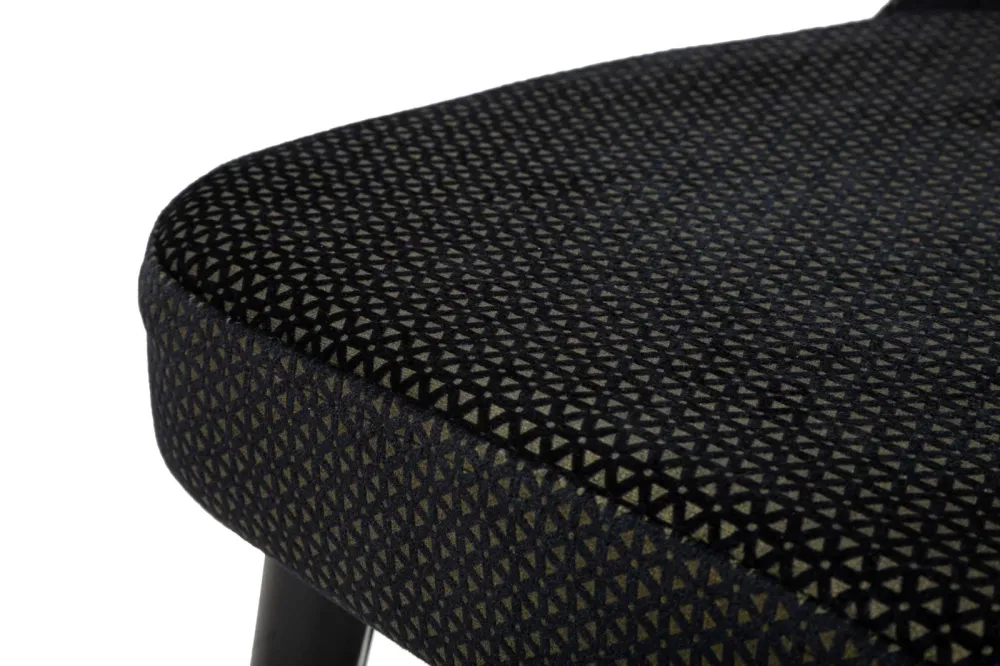 Set Scaune Mauro Ferretti Mimoza Black, Set 2 Piese, 40X65X99 cm, Negru/ Auriu