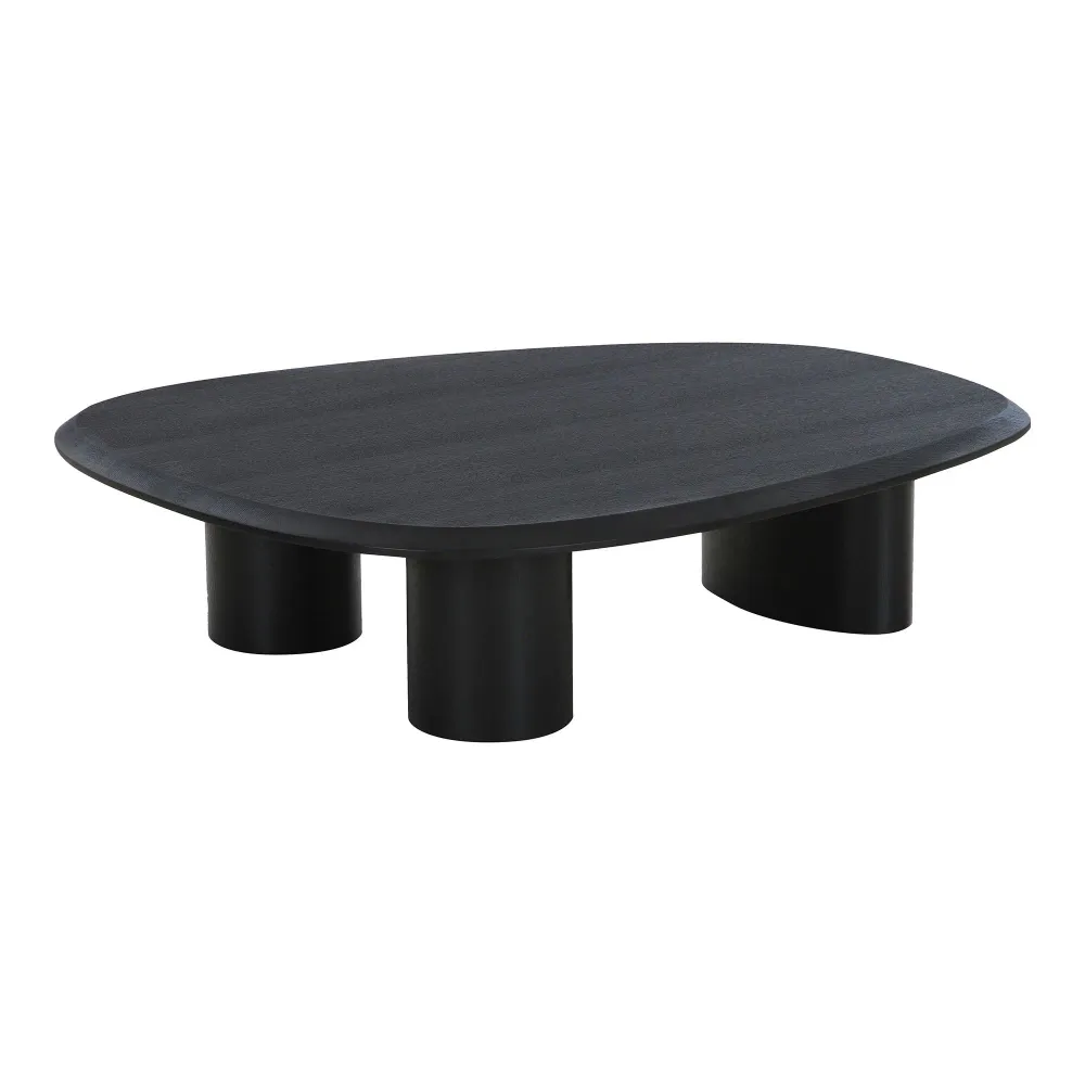 Tirano Masuta de cafea din furnir de frasin, negru 78x96x32 cm