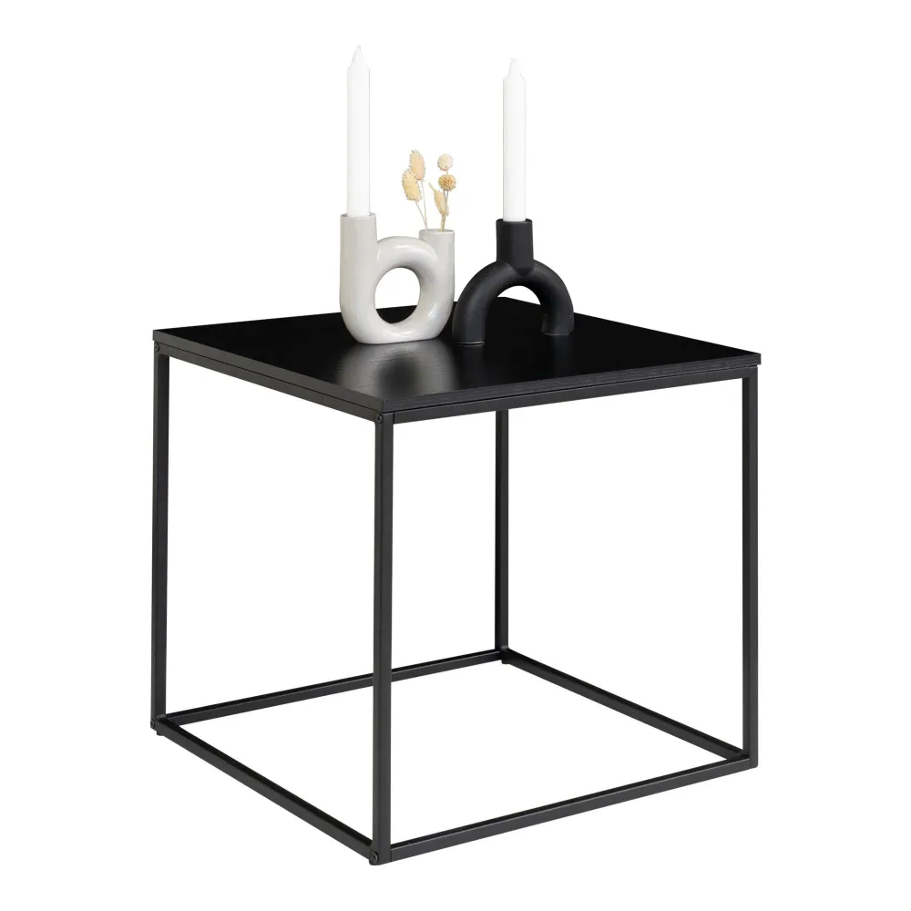 Vita Masuta laterala, negru, rama neagra 45x45x45 cm