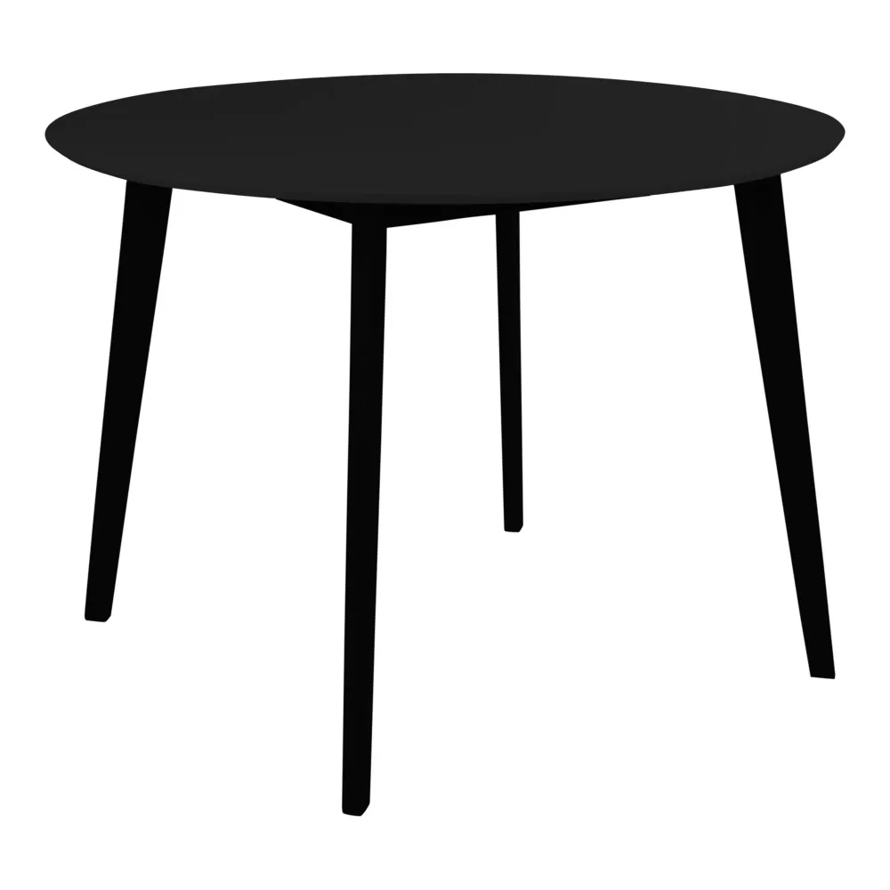 Vojens Masa de dining neagra ø105x75 cm