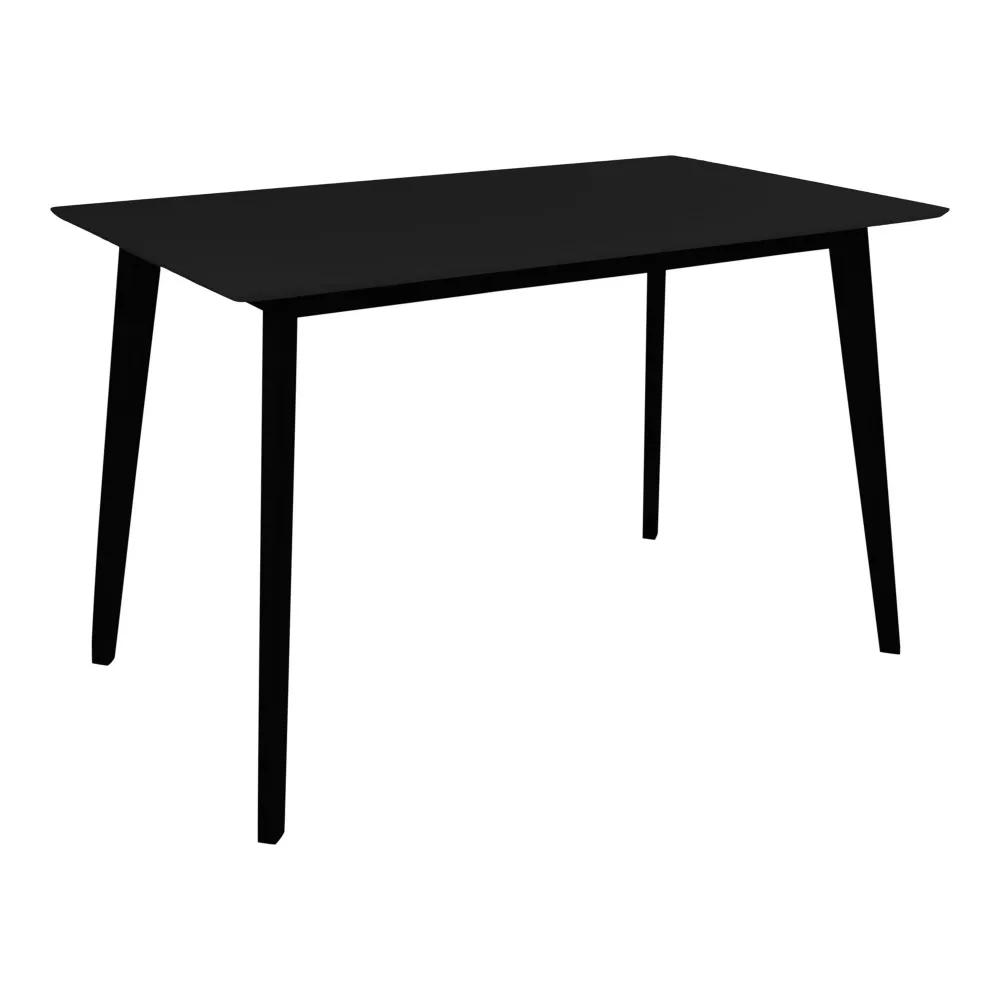 Vojens Masa de dining neagra 70x120x75 cm