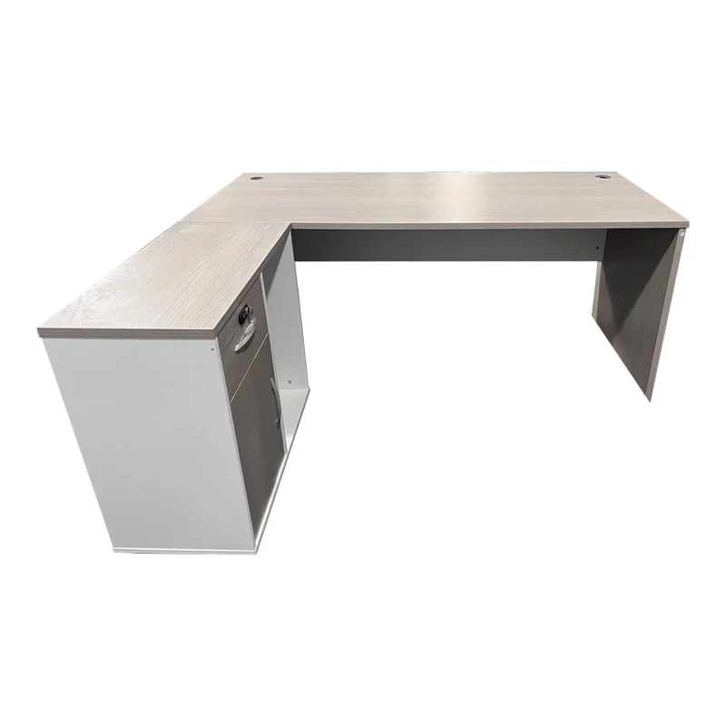 Birou de colt Armadi I, Sonoma-Alb, 180x80x75 cm