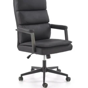 Scaun birou ADRIANO 2, negru, piele ecologica, 65x70x104-110 cm