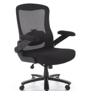 Scaun birou CYBORG, negru, stofa clasica/metal, 80x74x111/117 cm