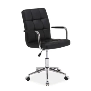Scaun birou ergonomic copii Q-022, negru, 45X40X87/97