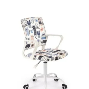 Scaun birou ORIS, multicolor, stofa clasica/metal, 51x51x88/100 cm