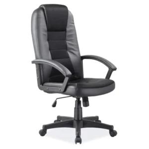 Scaun birou Q-019, inaltime reglabila, negru, 61X50X112/122 cm