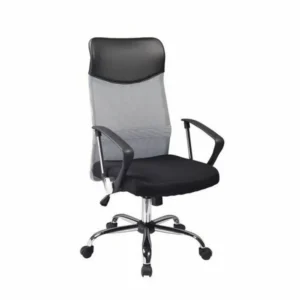 Scaun de birou Q-025, negru/gri, 62x50x107/116 cm
