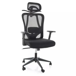 Scaun de birou Q-080, negru, 67x50x115/125 cm