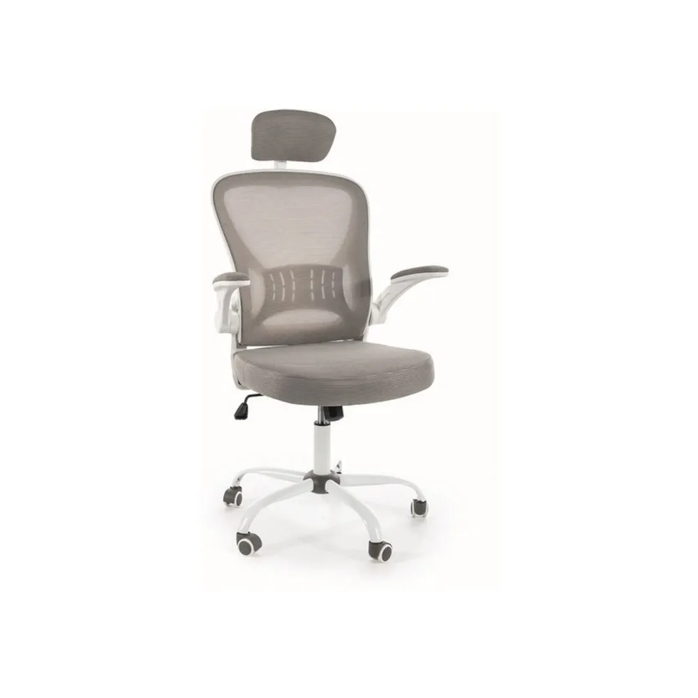 Scaun birou Q-639, stofa gri, 64x43x126 cm