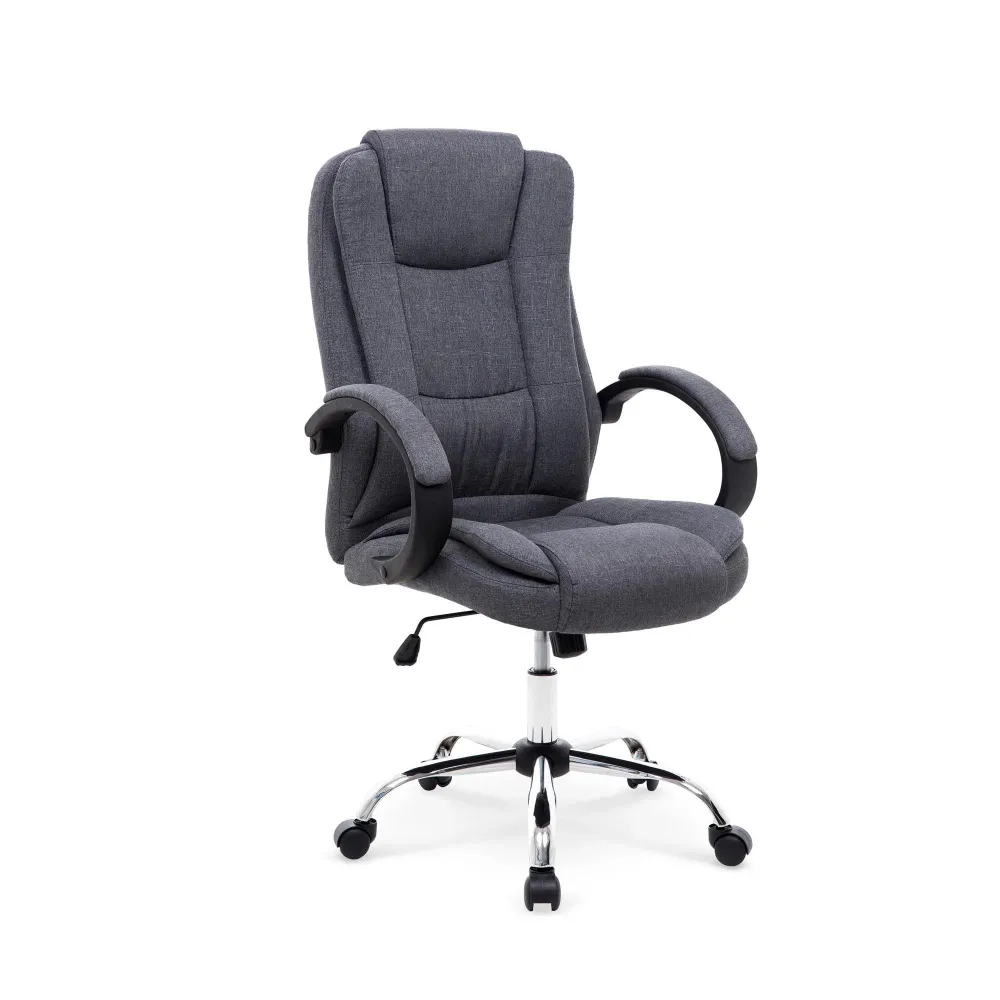 Scaun tapitat cu stofa gri Relax 2, 64X75X110/118 CM