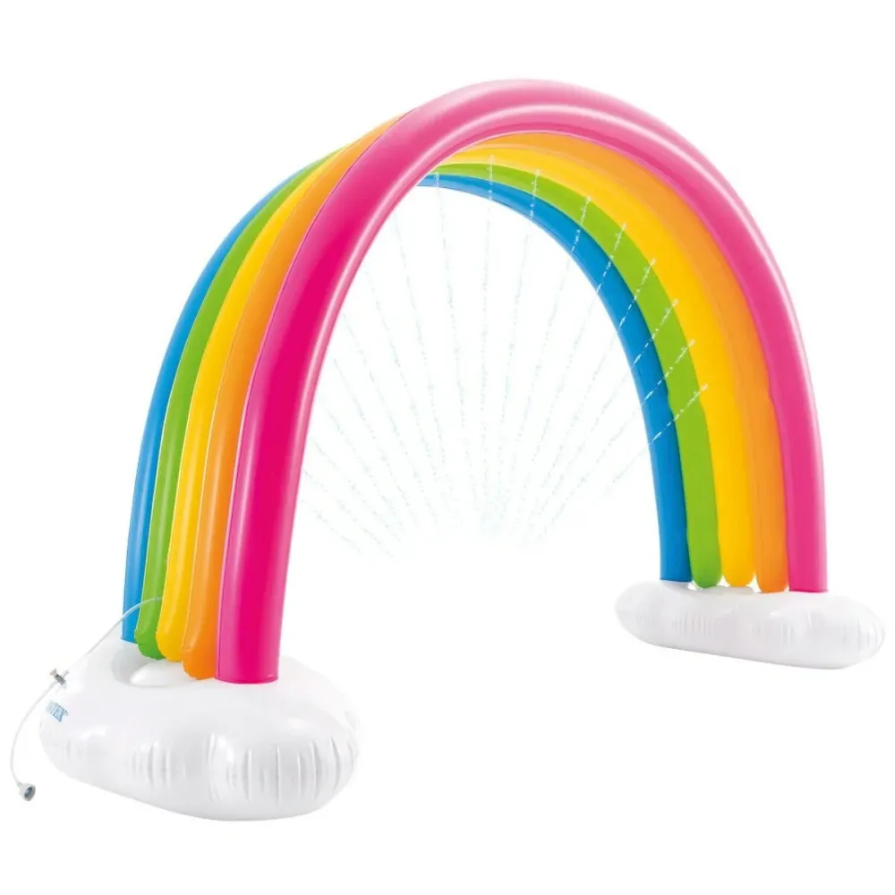 Aspersor jucărie cu pulverizator de apă Intex Curcubeu 300 x 109 x 180 cm PVC