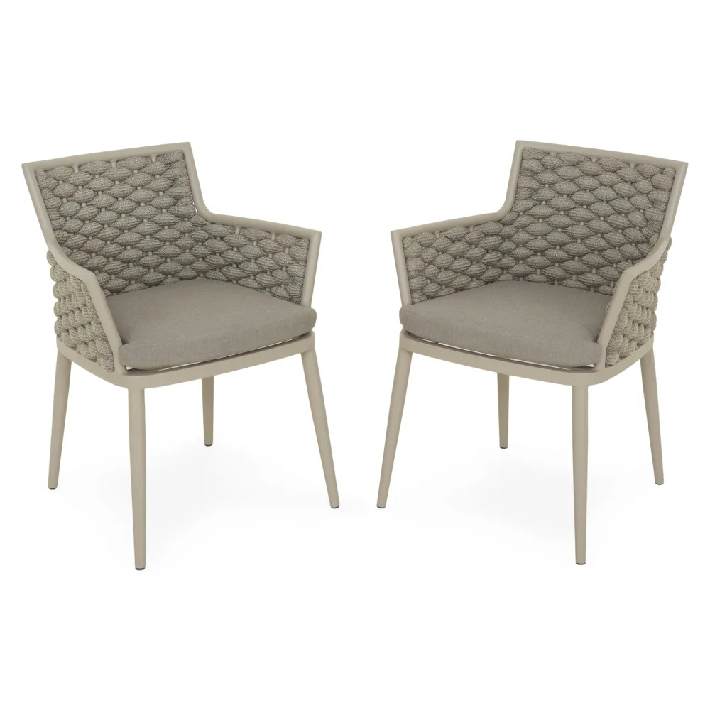 CALOOCAN Set mobilier terasă/grădină, 2 scaune