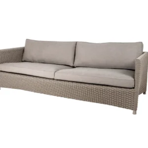Canapea de exterior 3 locuri Cane-line Diamond Taupe