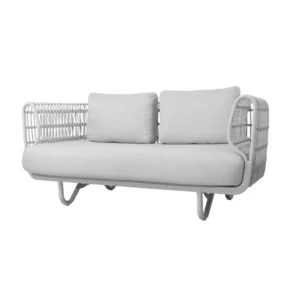 Canapea de exterior 2 locuri Cane-line Nest White