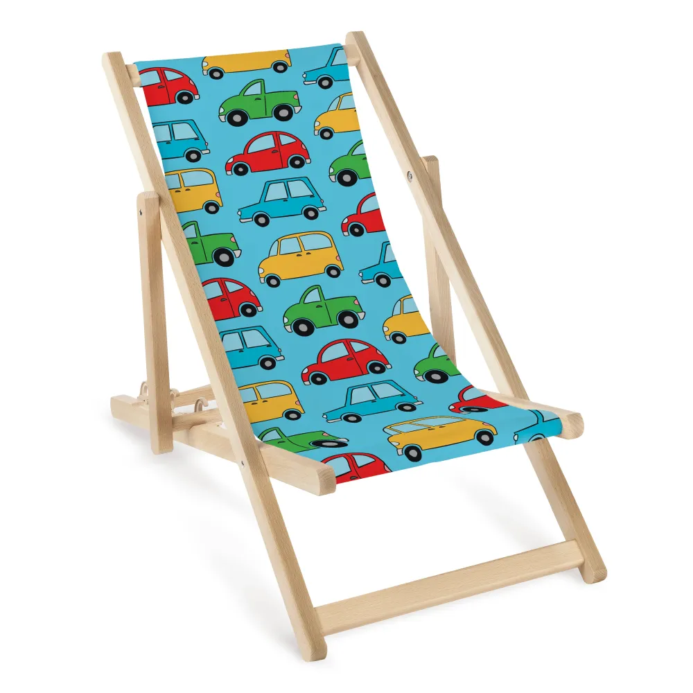 Șezlong din lemn pentru copii Cars