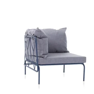 Modul fotoliu colt, metal canapea modulara cu perne, Ataman