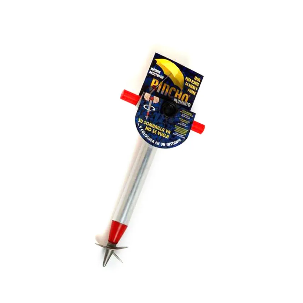Țăruș pentru Umbrelă Aluminiu Roșu Albastru Galben (32 x 16,5 x 6,50 cm)