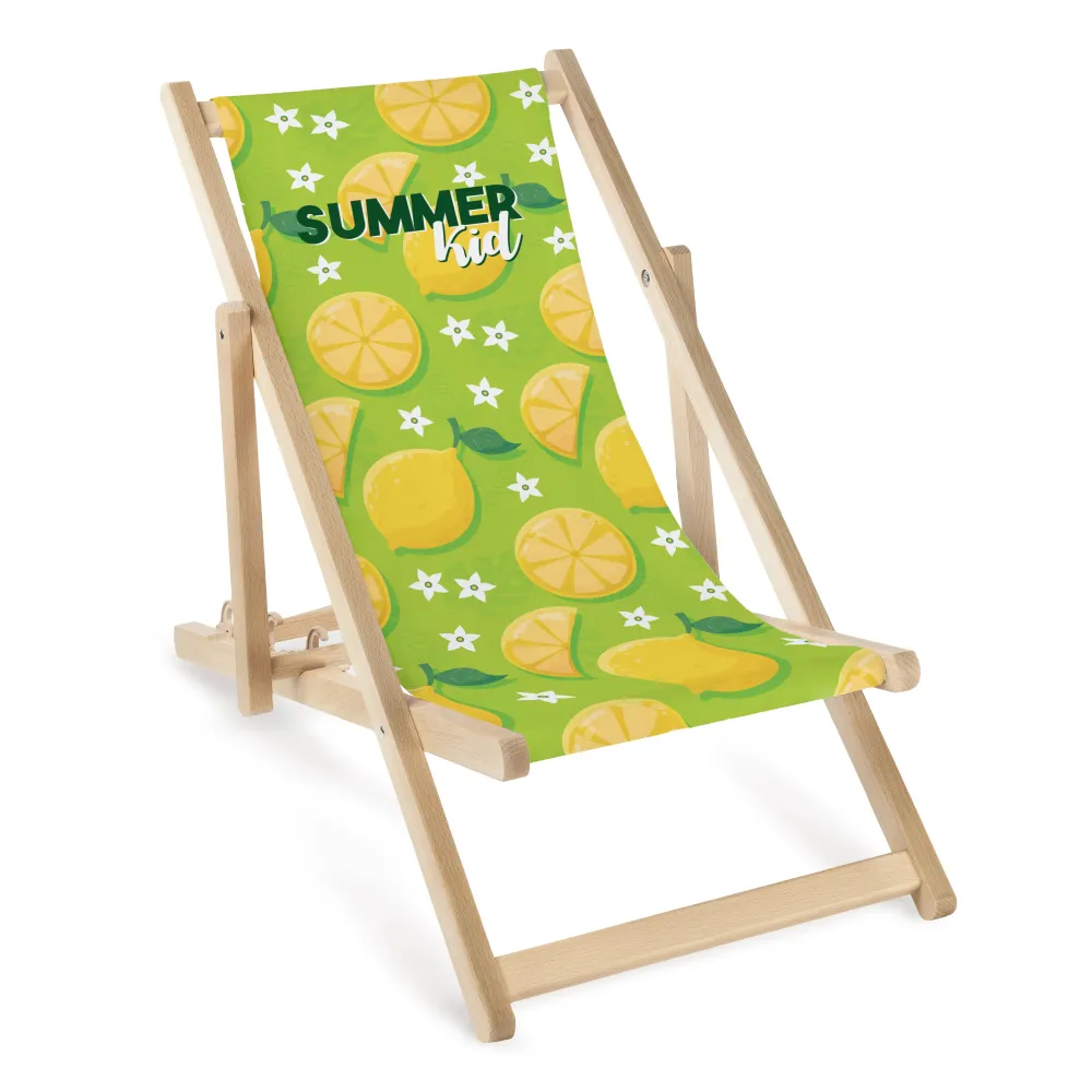 Summer Kid șezlong din lemn lămâi