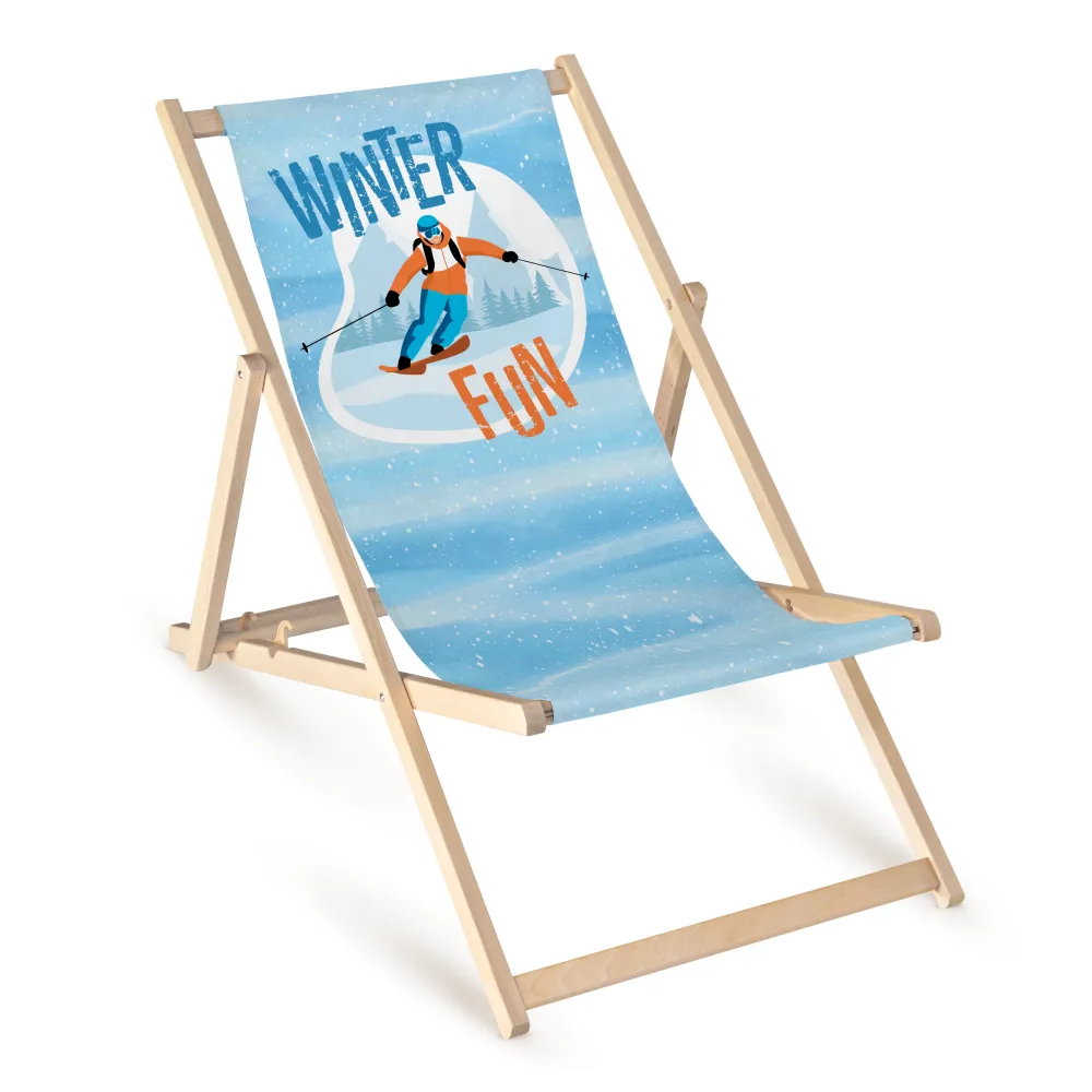 WINTER FUN Lounger de iarnă din lemn