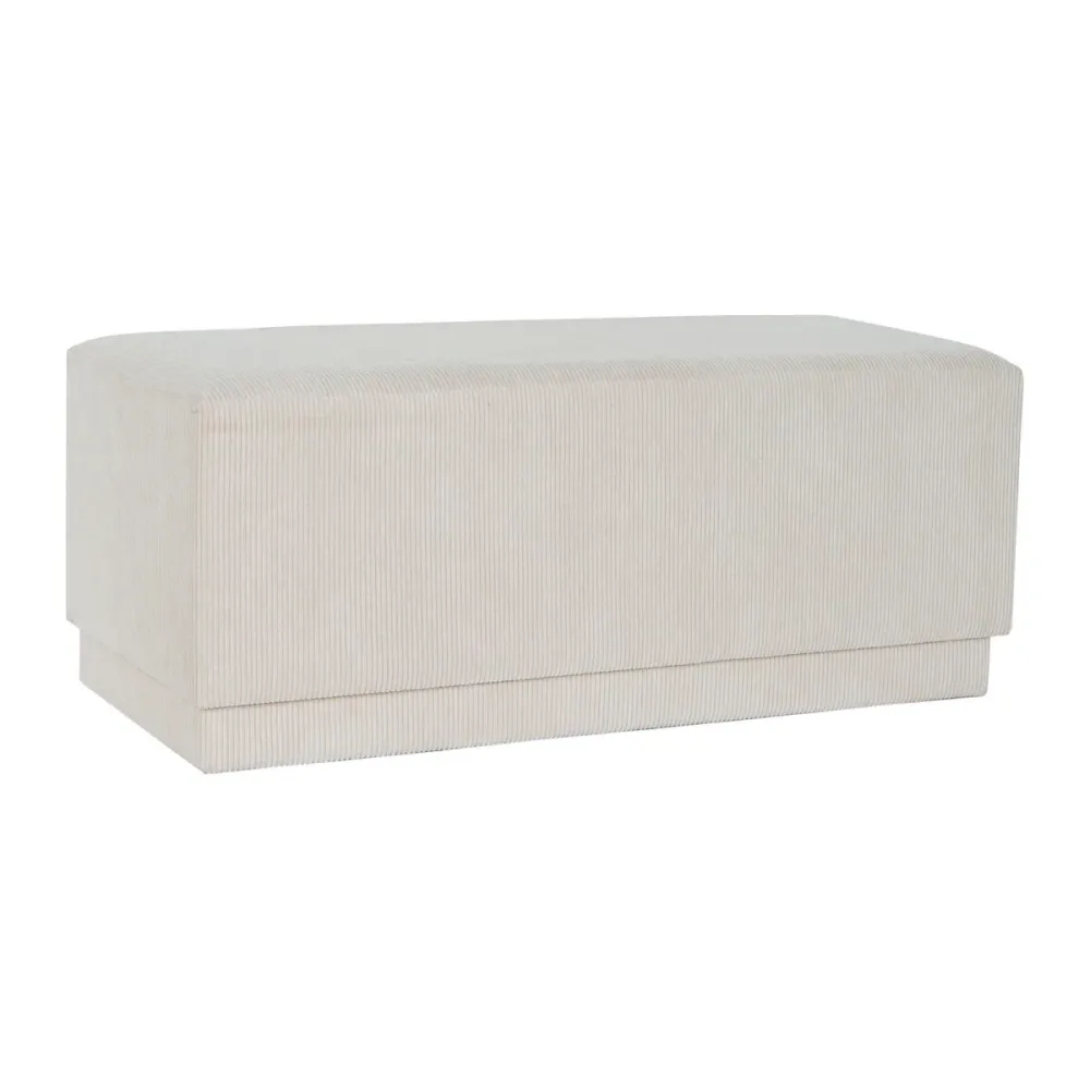 Banchetă DKD Home Decor Bej Lemn MDF 100 x 40 x 40 cm