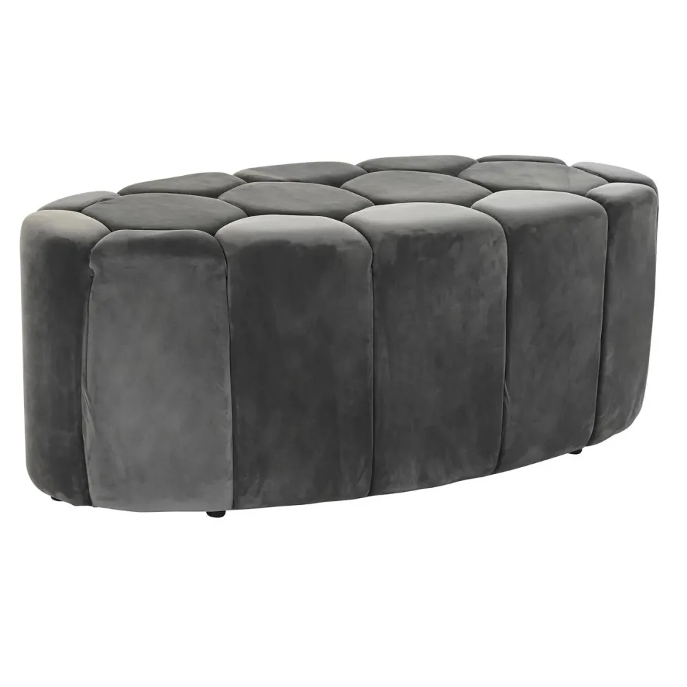 Banchetă DKD Home Decor Gri Lemn MDF 125 x 53 x 46,5 cm
