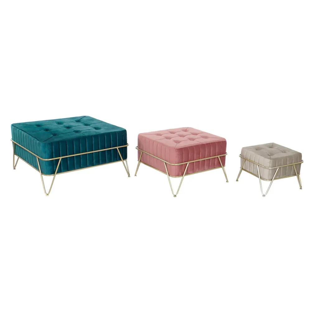 Banchetă DKD Home Decor 82 x 82 x 46 cm Lemn MDF
