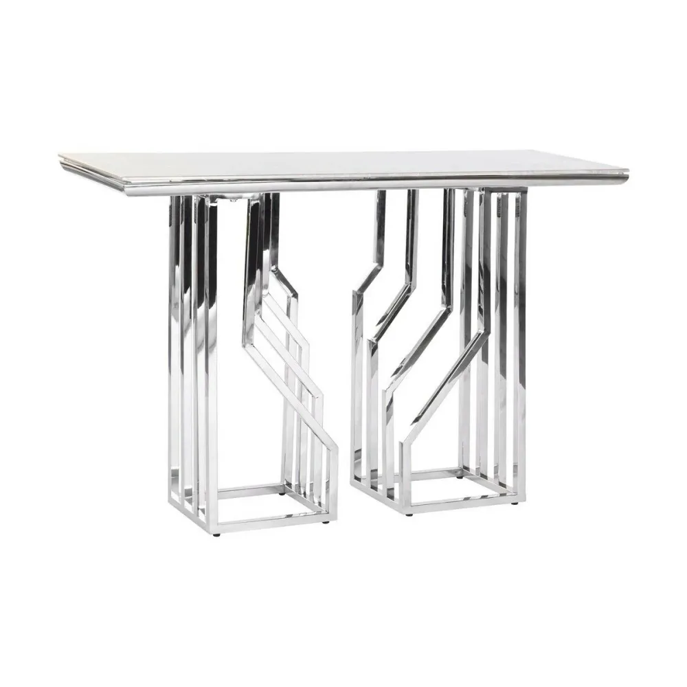 Consolă DKD Home Decor Geam Oțel (120 x 40 x 78 cm)