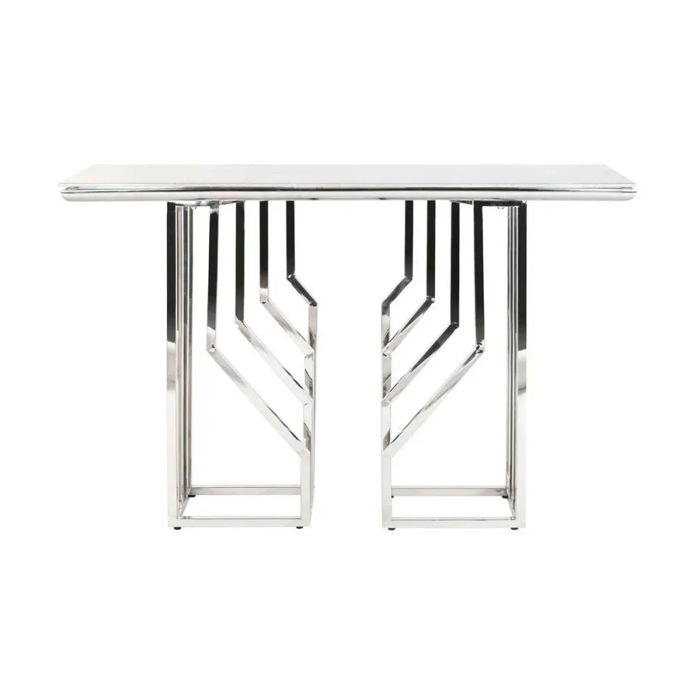 Consolă DKD Home Decor Geam Oțel (120 x 40 x 78 cm)