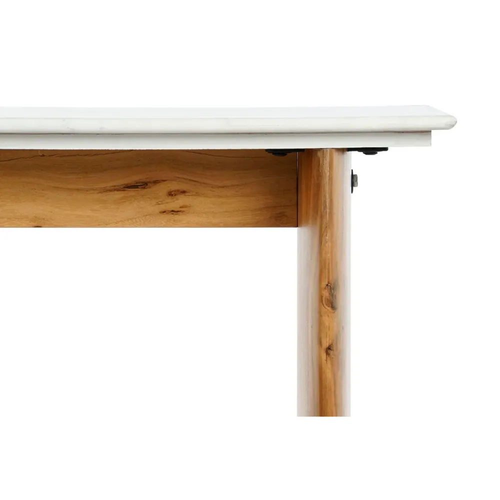 Console Home ESPRIT Alb Maro Marmură Lemn de mango 120 x 38 x 77 cm