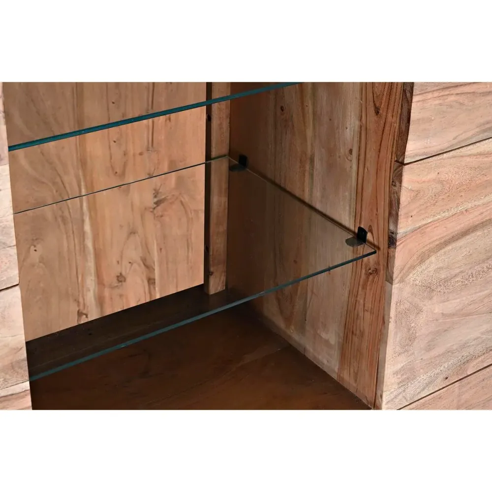 Dulap DKD Home Decor 145 x 40 x 153 cm Geam Maro Salcâm