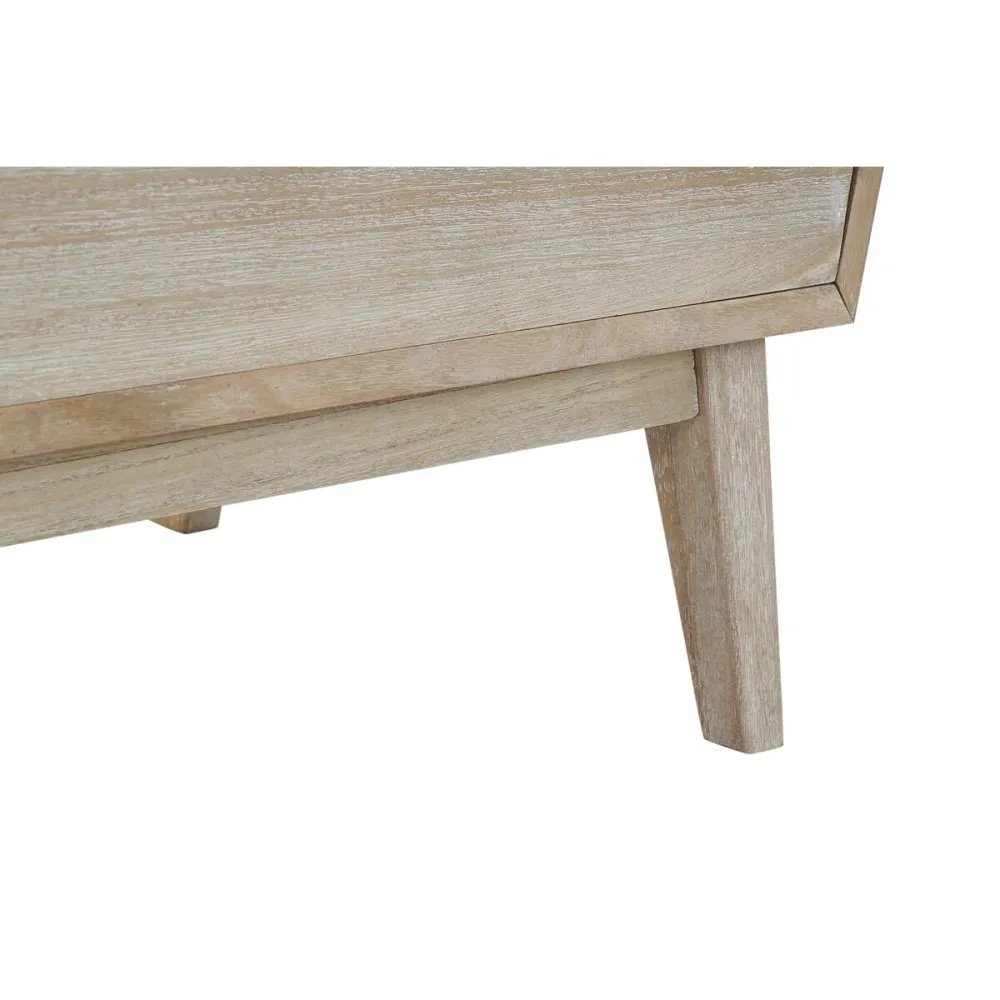 Dulap cu Sertare DKD Home Decor 80 x 42 x 80 cm Natural Alb Frunza unei plante