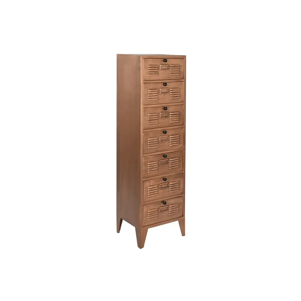 Dulap cu Sertare Home ESPRIT Auriu* Metal Loft 40 x 34 x 139 cm