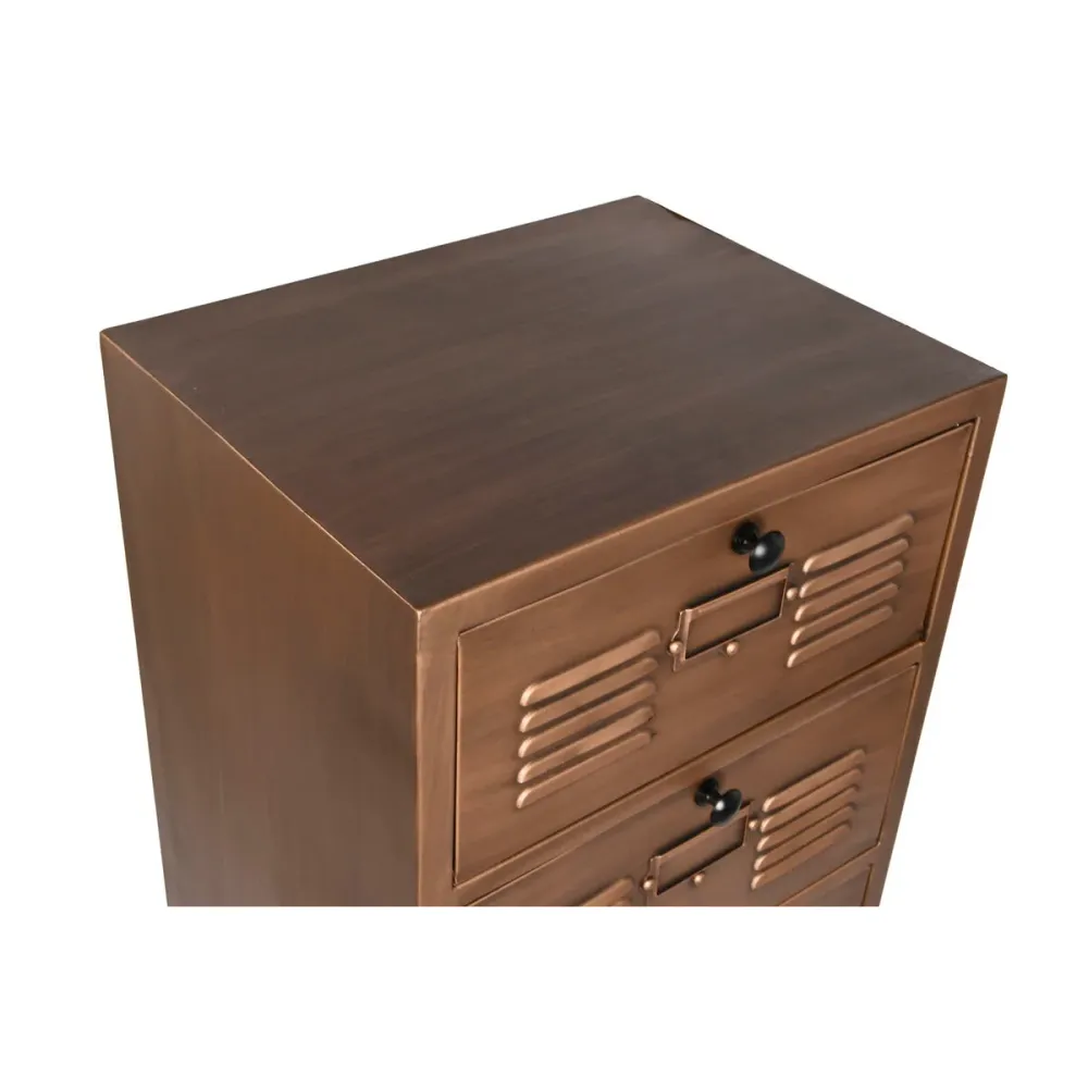 Dulap cu Sertare Home ESPRIT Auriu* Metal Loft 40 x 34 x 139 cm