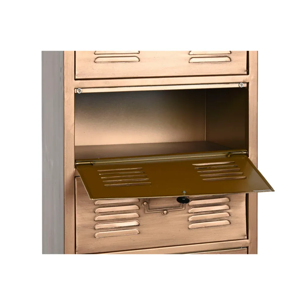 Dulap cu Sertare Home ESPRIT Auriu* Metal Loft 40 x 34 x 139 cm