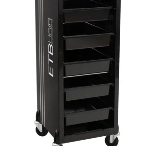 ETB Hair Ucenic Coafor Profesional cu 5 Sertare – Organizare Eficientă și Design Elegant pentru Salon
