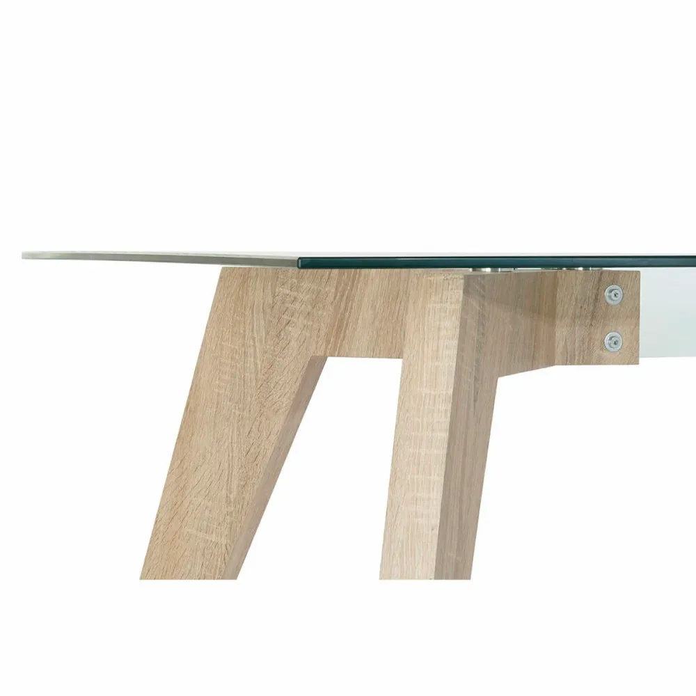 Masă de Sufragerie DKD Home Decor Geam Lemn MDF 160 x 90 x 75 cm