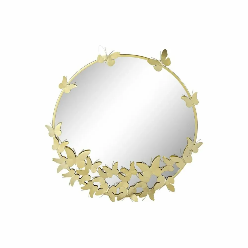 Masa laterală DKD Home Decor Auriu* Metal Oglindă 50 x 50 x 55 cm