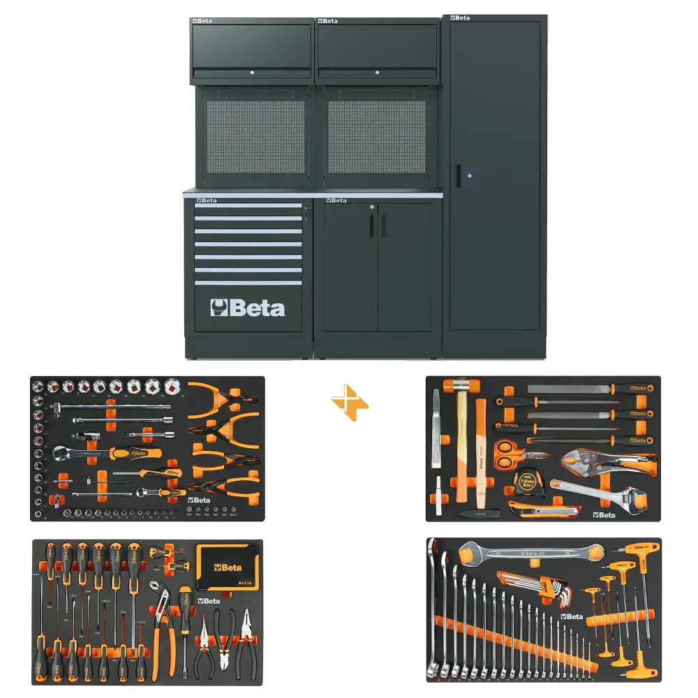 Mobilier de atelier Beta RSC50 2.0 D cu 224 de instrumente gratuite