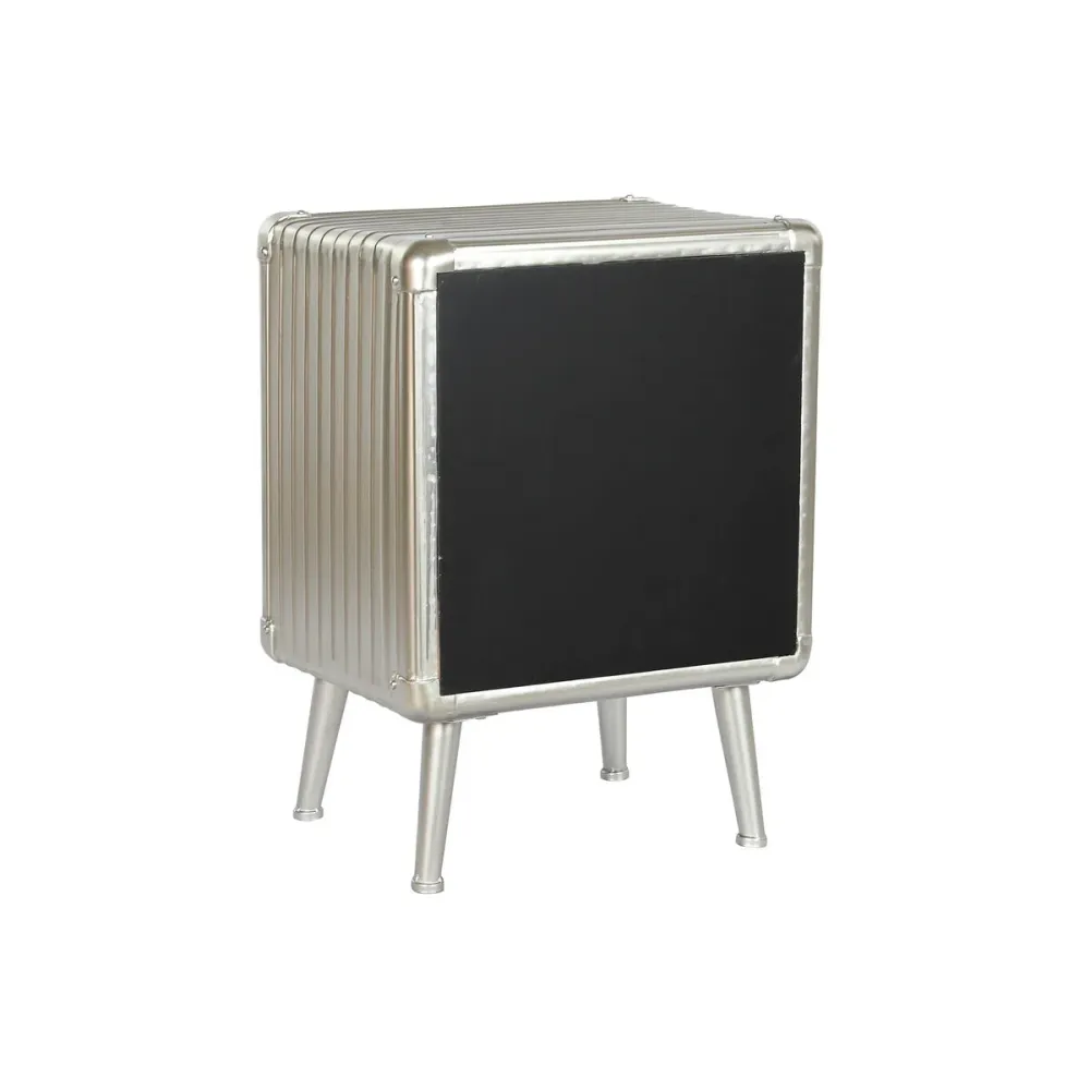 Noptieră Home ESPRIT Argintiu Metal Lemn MDF 46 x 39 x 63 cm