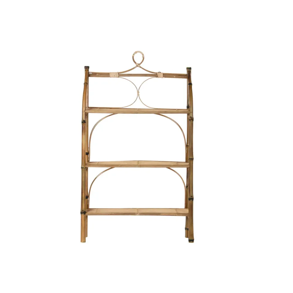 Raft DKD Home Decor Natural Ratan Bambus 3 Rafturi (62 x 15 x 103 cm)